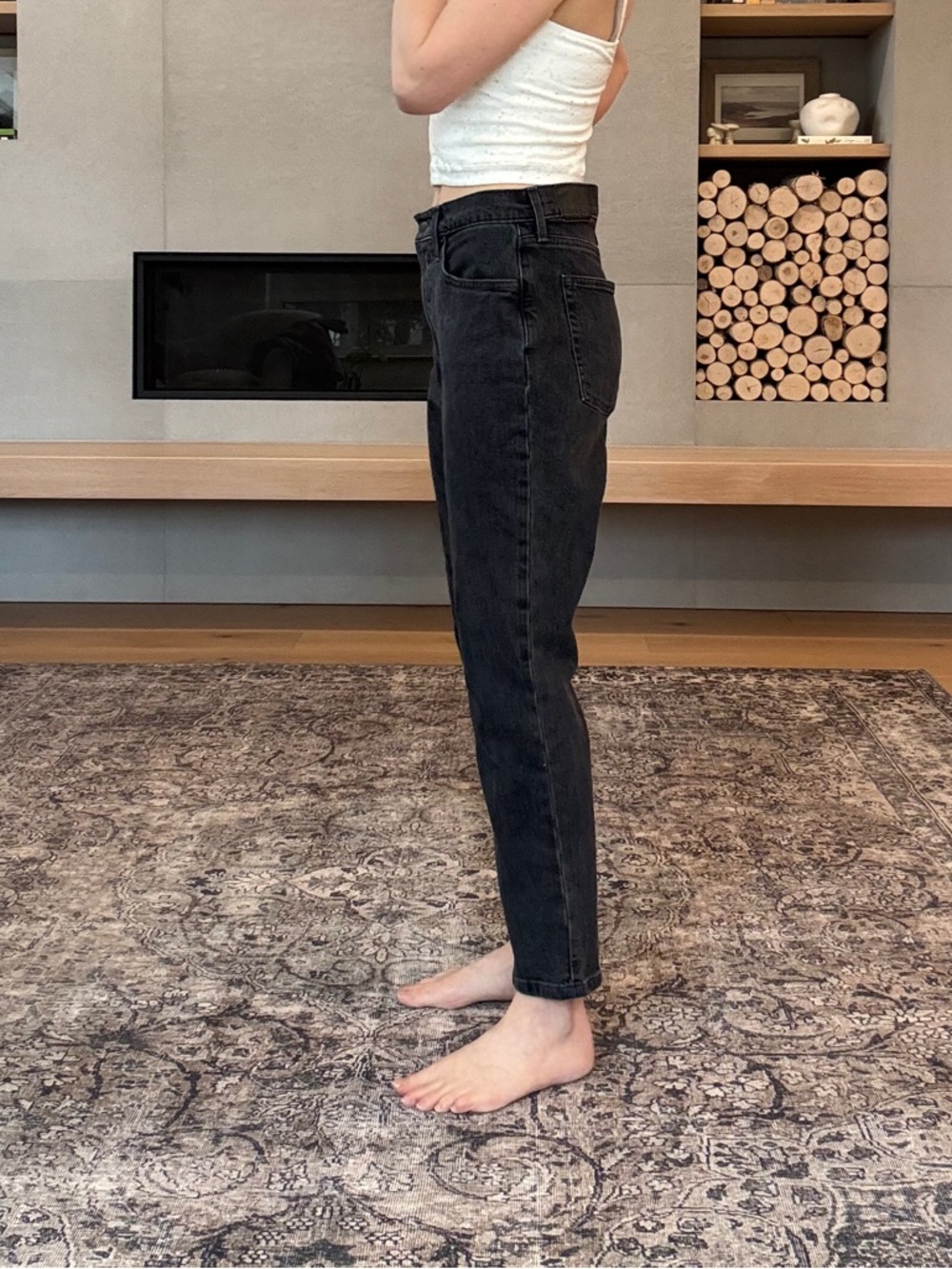 Everlane Cheeky original Black High-Rise Straight-Leg Jeans 29 - Picture 3 of 12